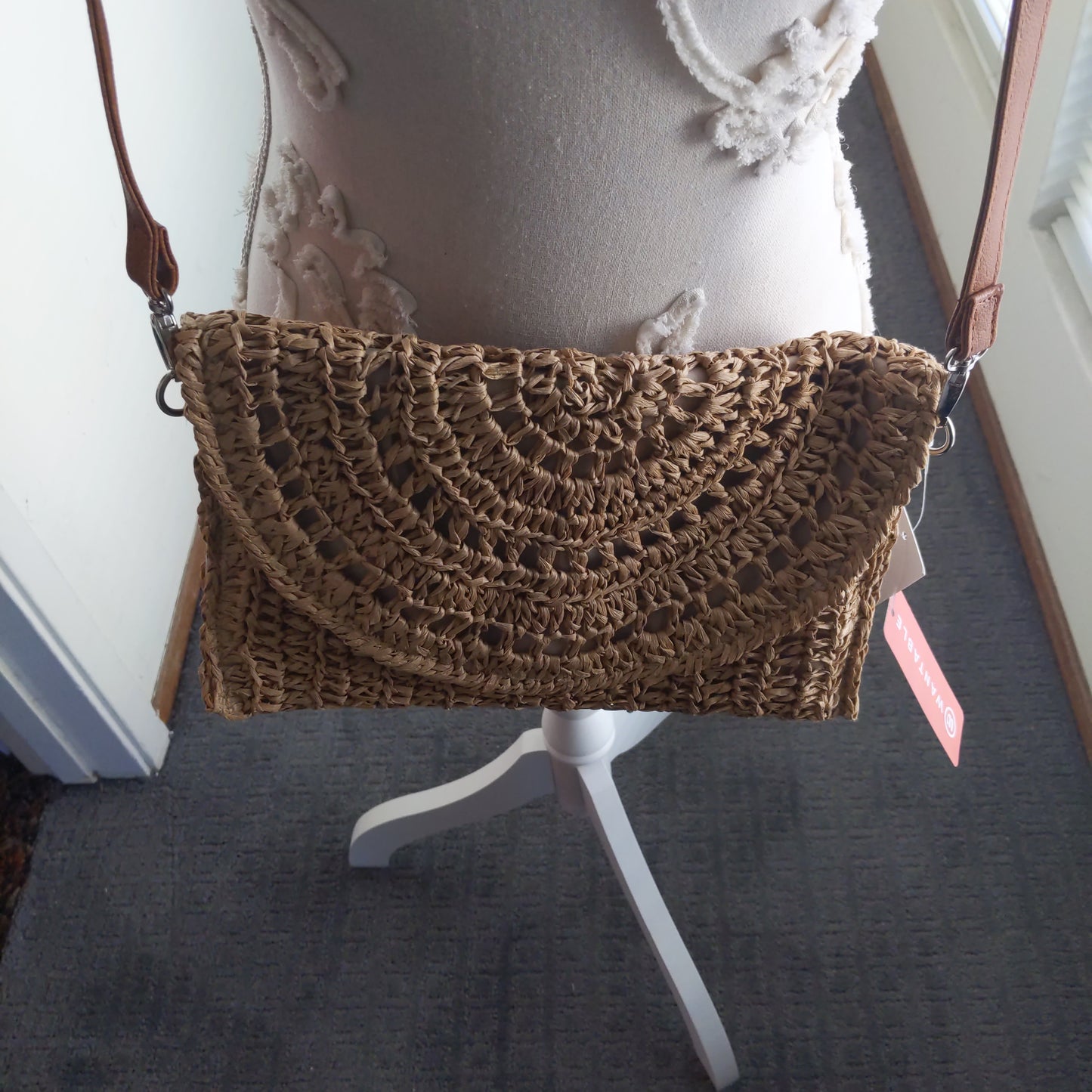 Molly Bracken Wicker Crossbody handbag
