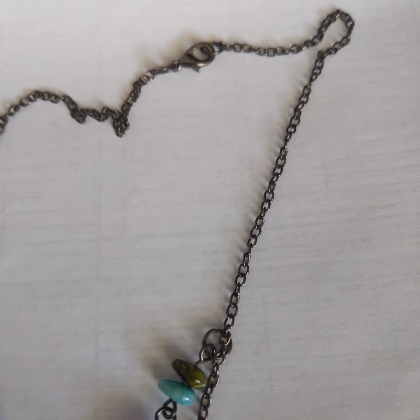 Purple, Yellow and Turquoise Beaded Necklace