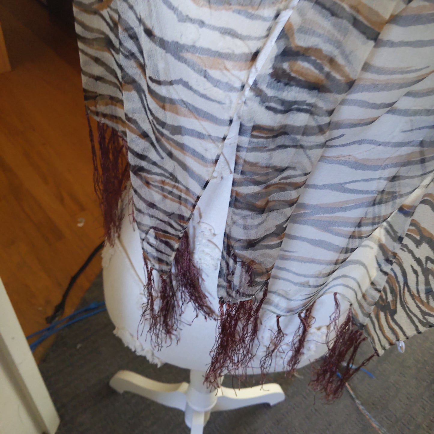Light Brown Animal Print Scarf