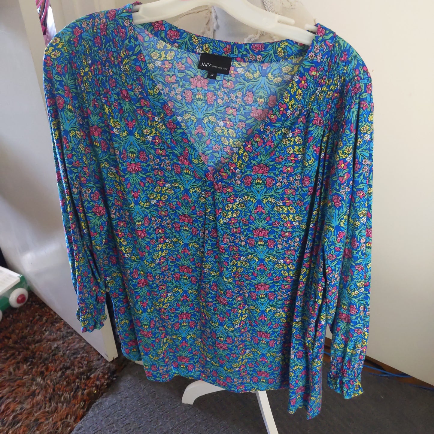 JNY Jones New York Flower Top Size 1x