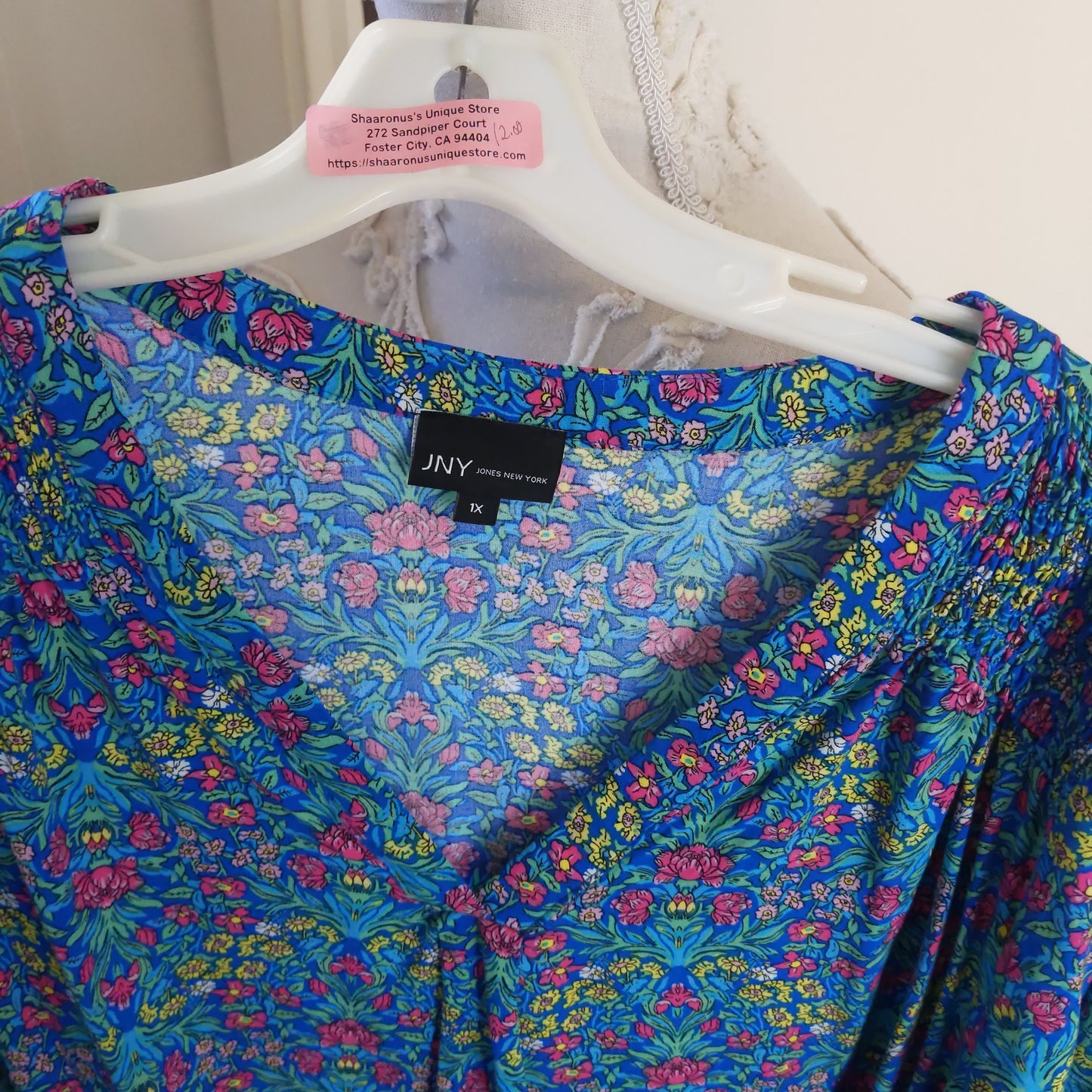 JNY Jones New York Flower Top Size 1x