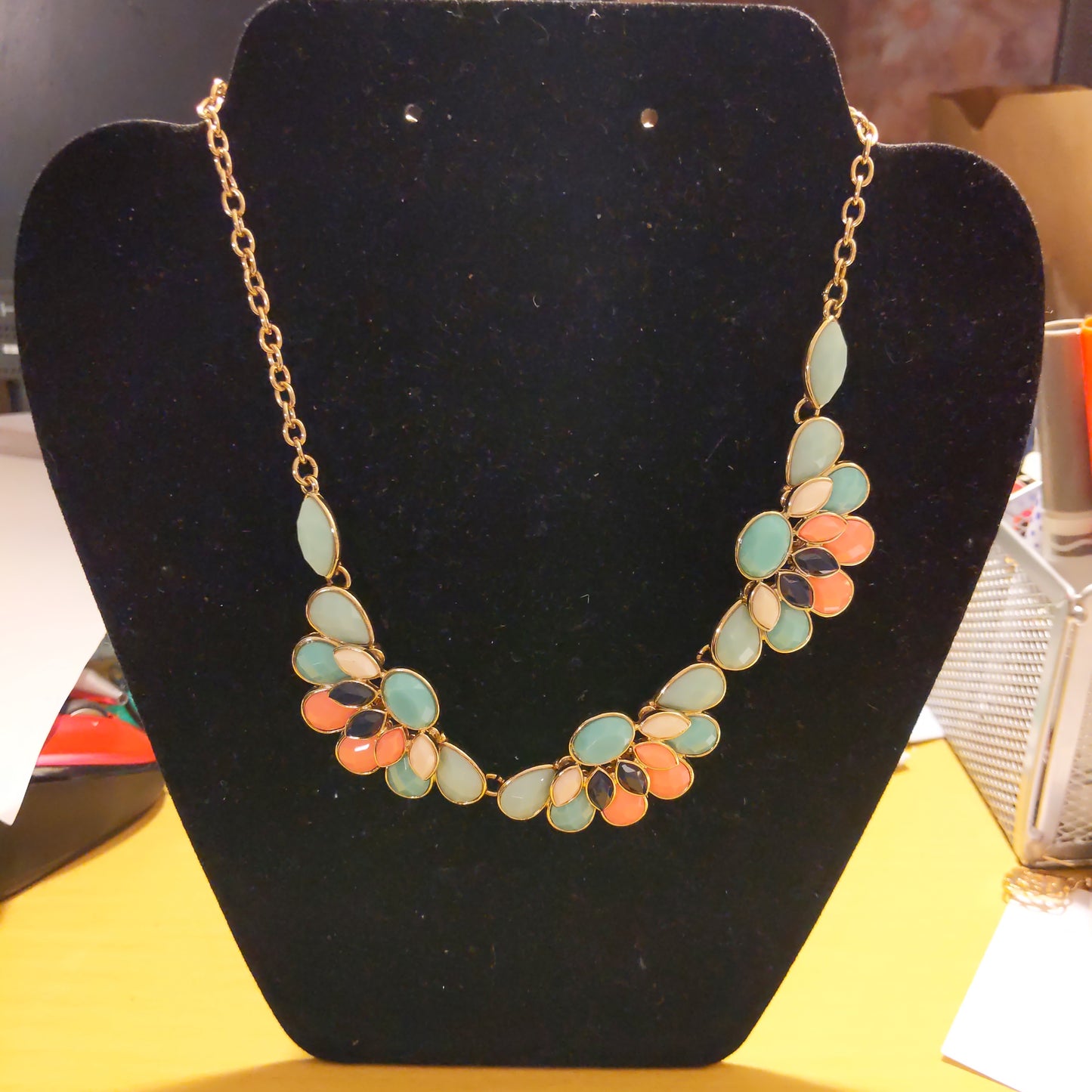 Beautiful Colorful Statement Necklace