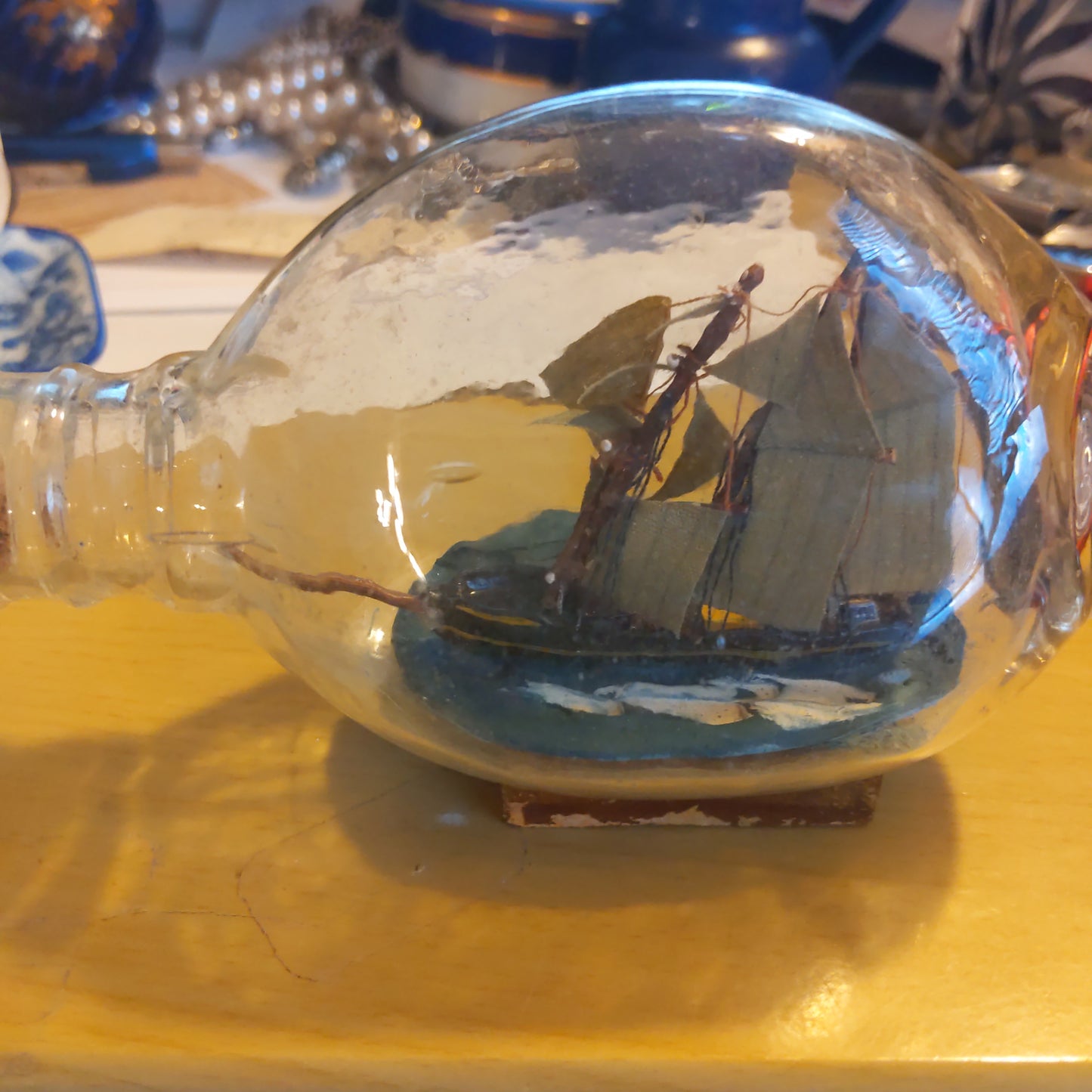 Little Ship in Glass Bottle