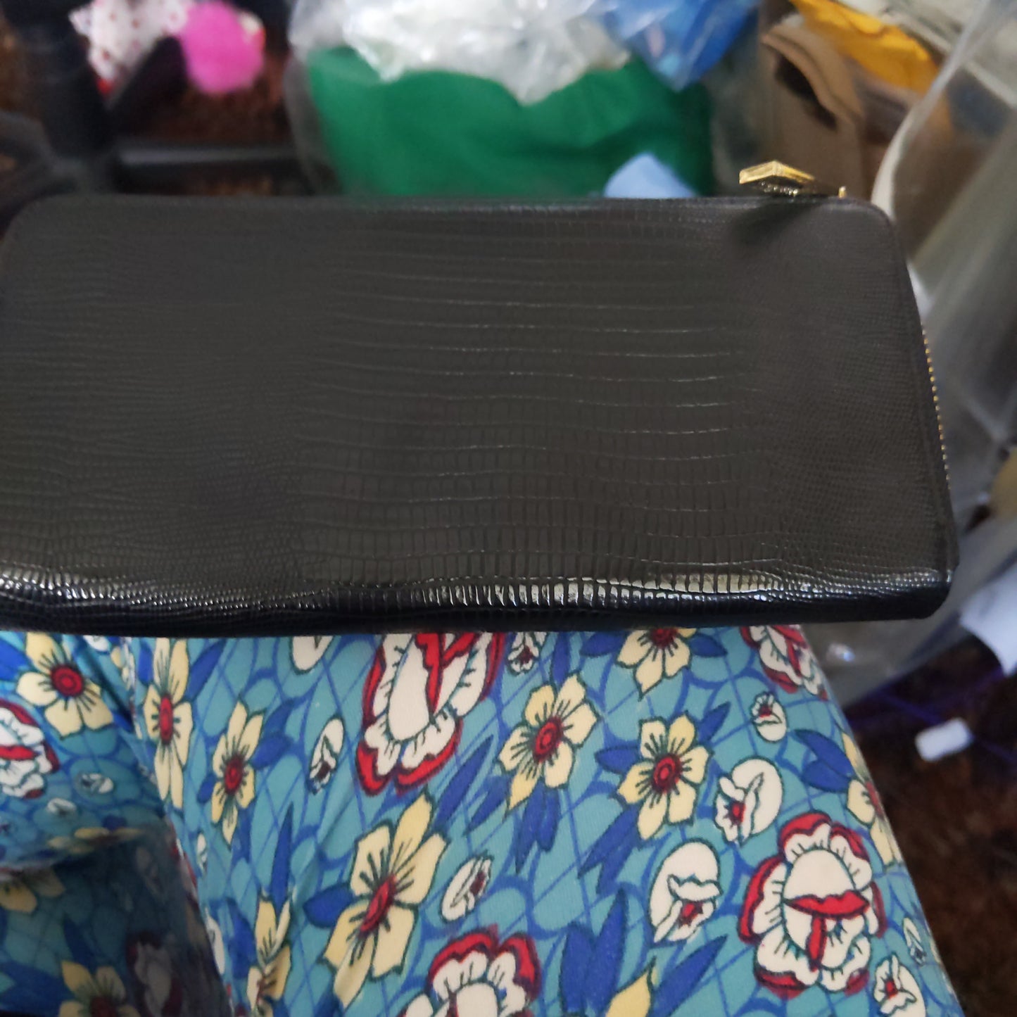 Anne Klein Black Zippered Wallet