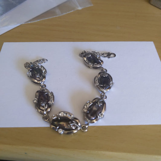 Albona Charm Bracelet with Rhinestones