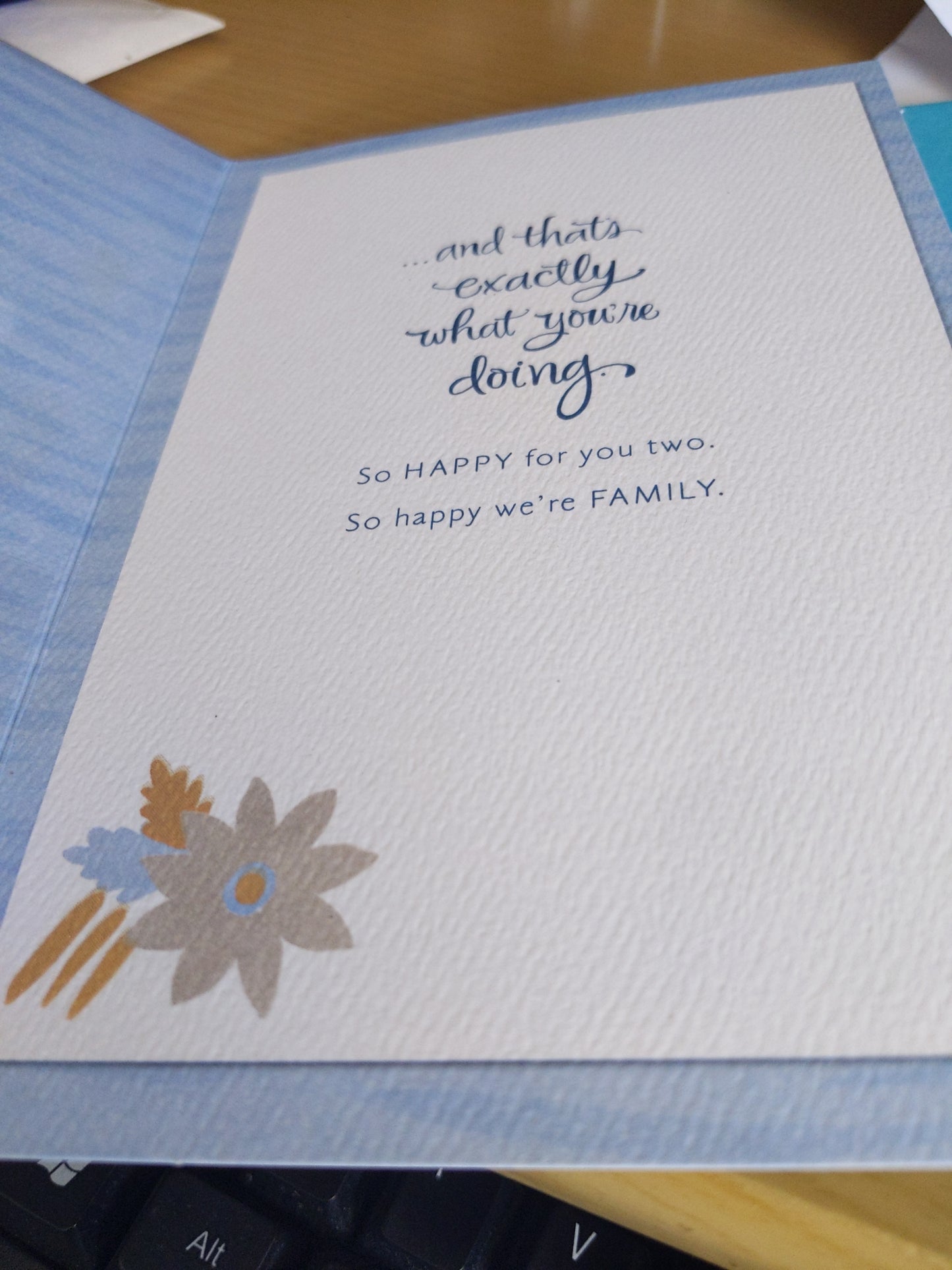 Make a good life together greeting card