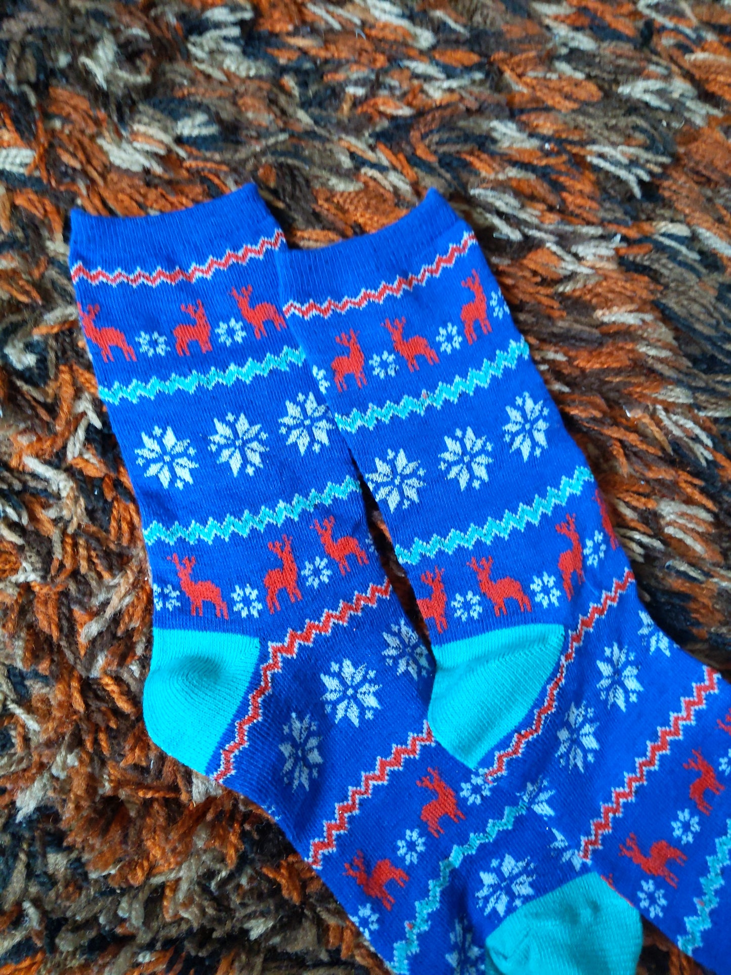 Reindeer Christmas Socks