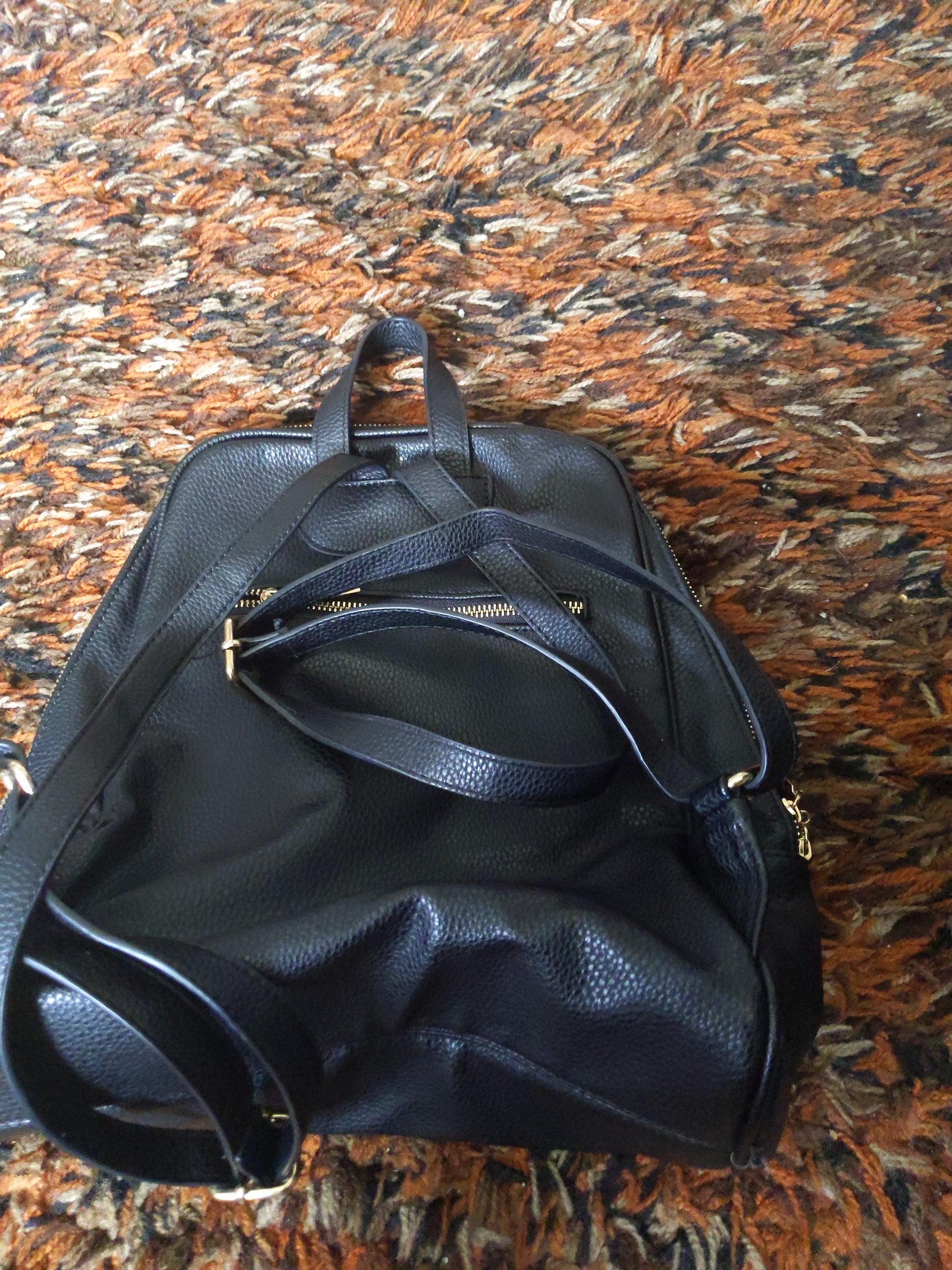 Black Backpack Purse