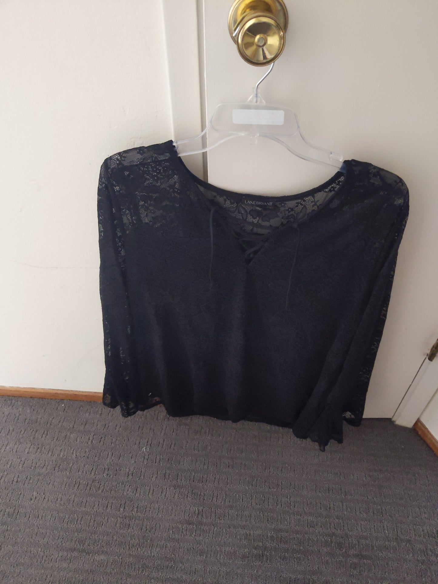 Lane Bryant Laced Long Sleeve Top Size 18/20