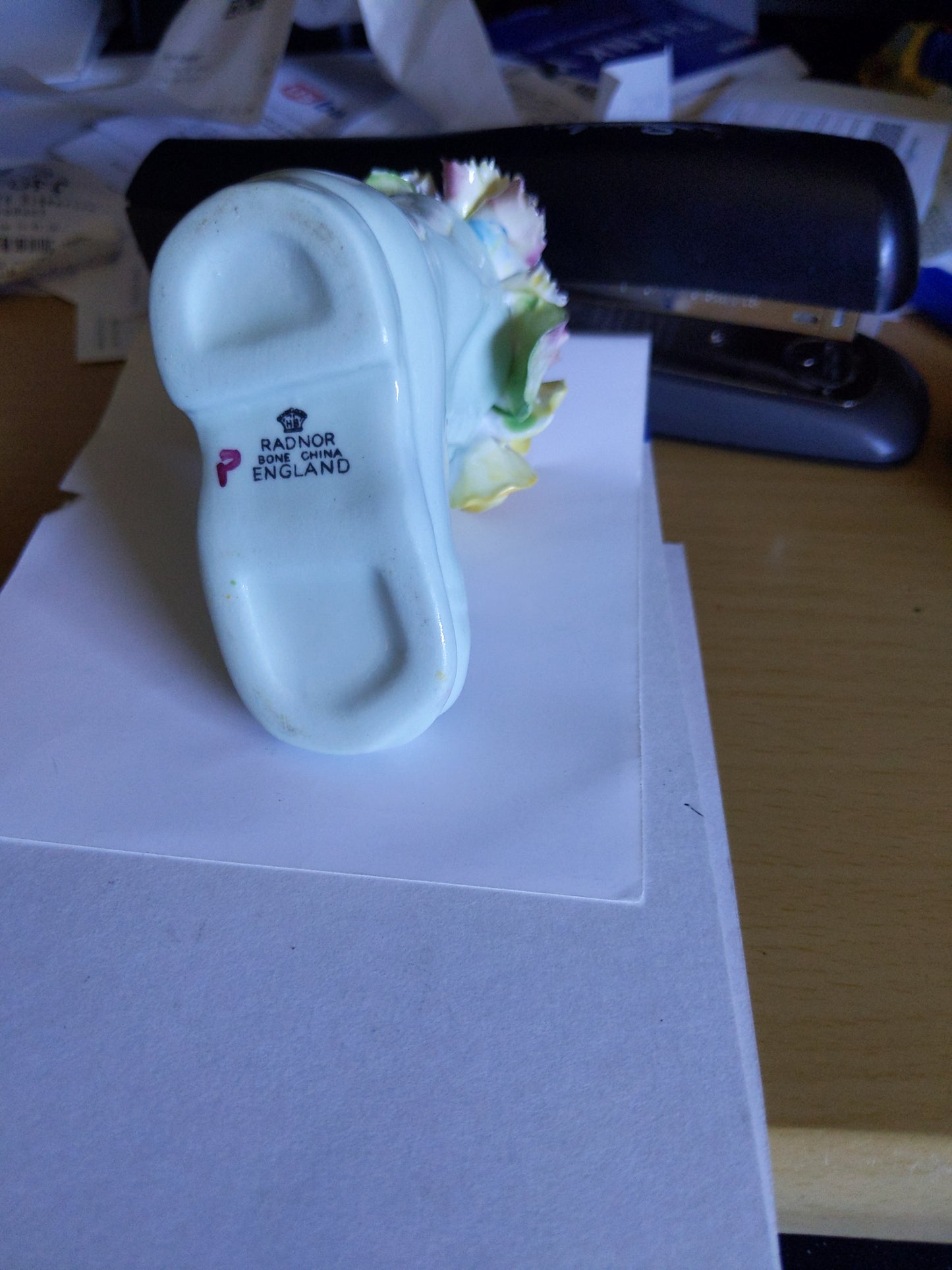 Green Boot with Fancy Flowers