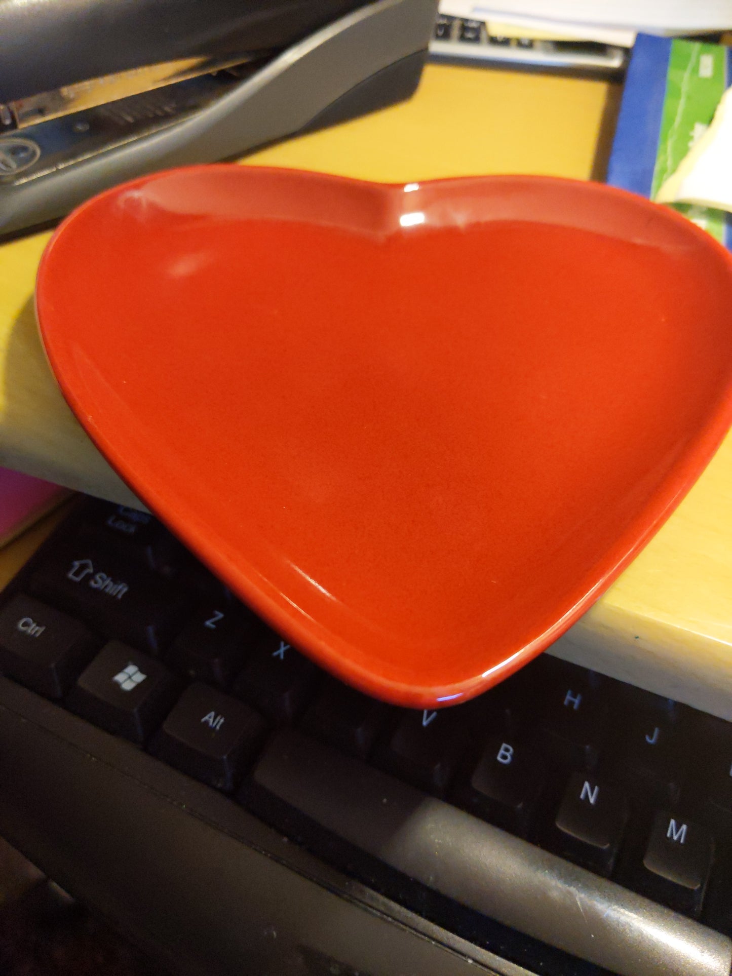 World Market Red Heart Dish