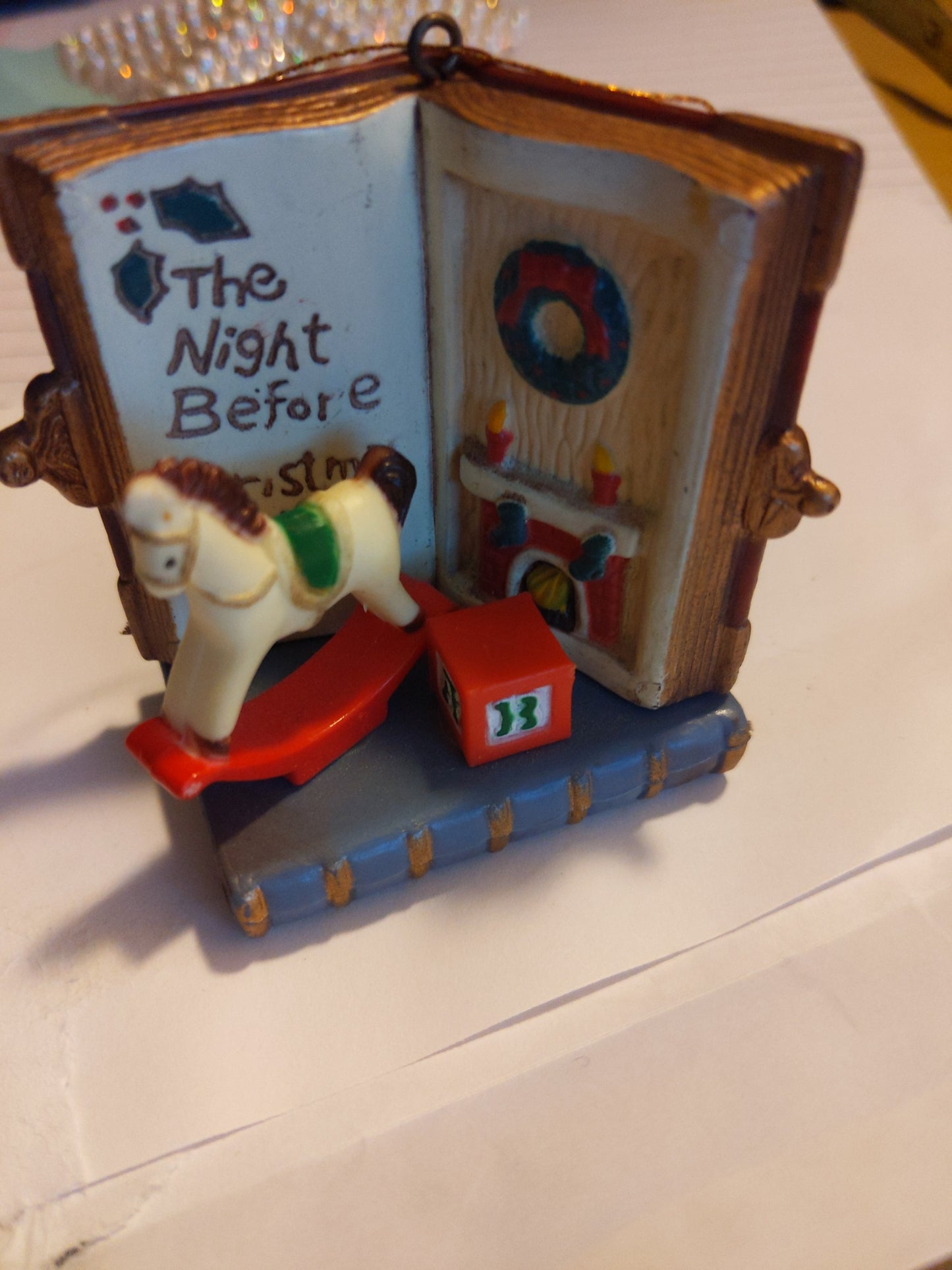 Little Open Book Ornament