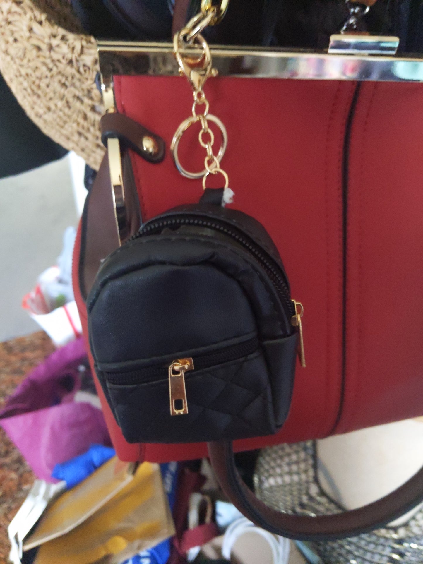 Pink Backpack Purse  Accessory