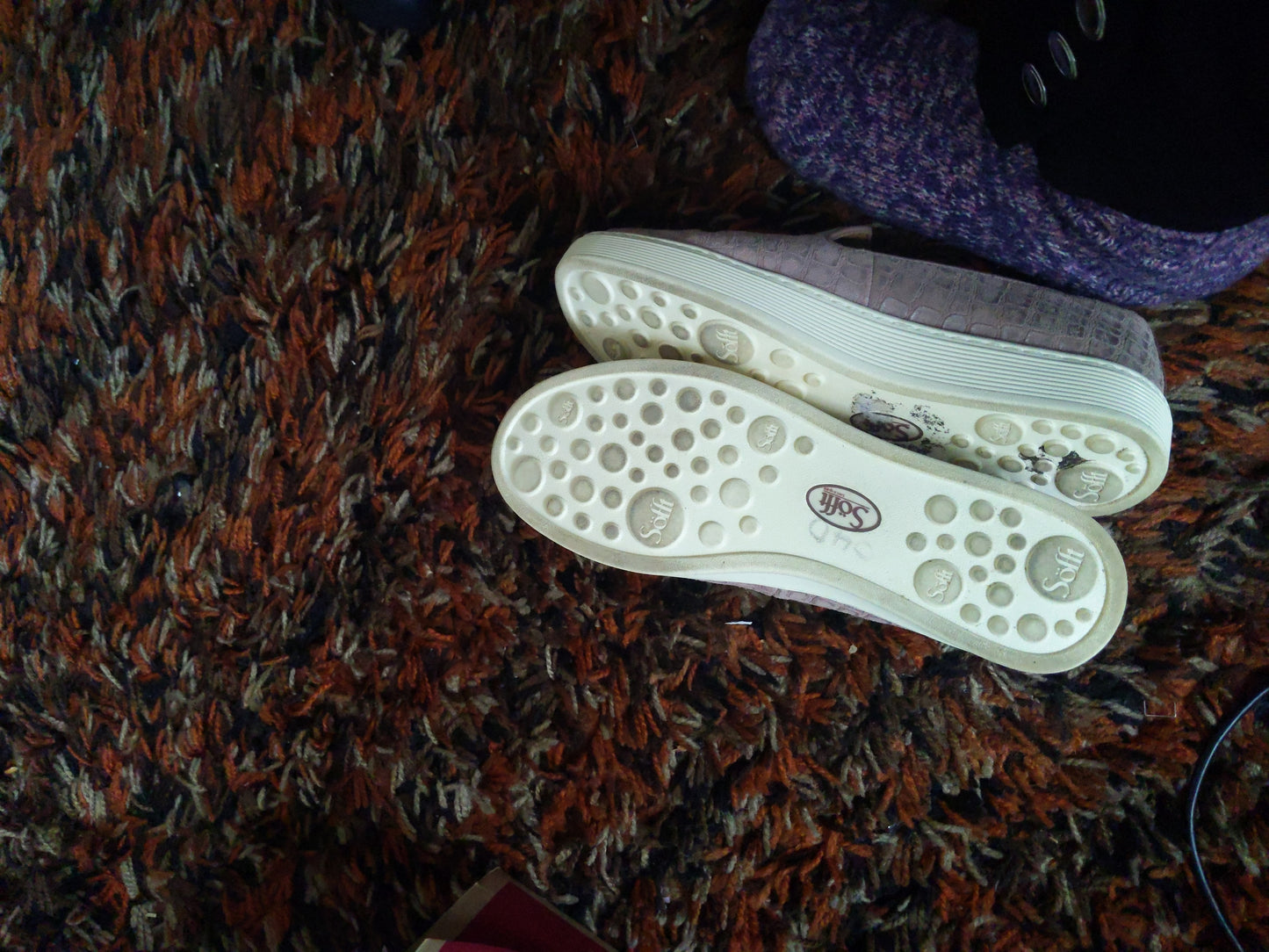 Soft Slip On Taupe Shoes Size 7 1/2