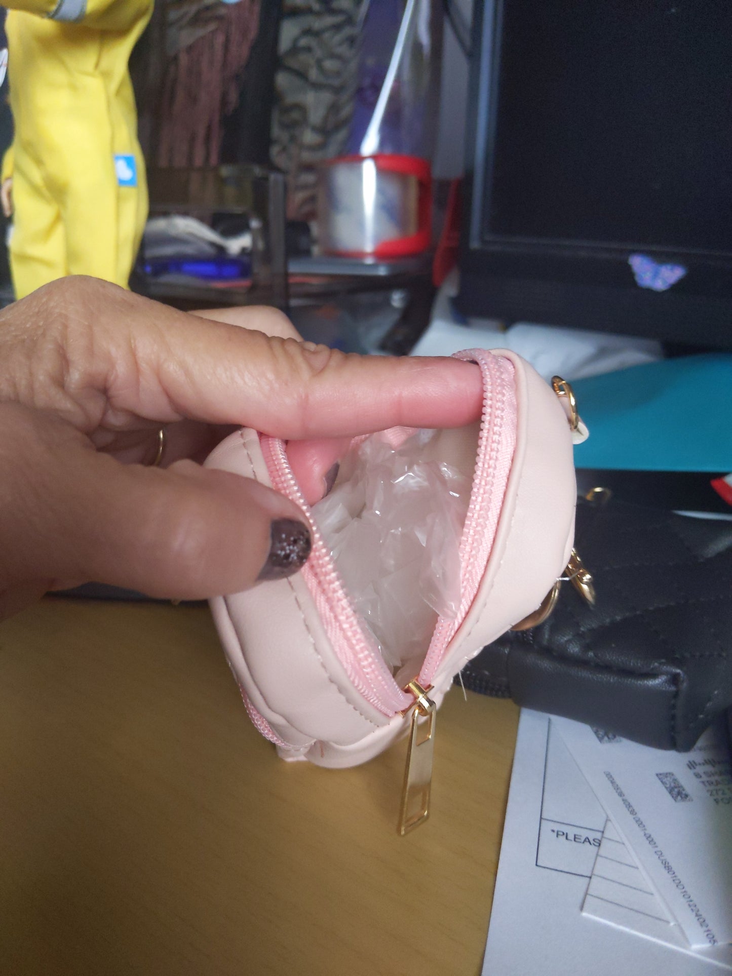 Pink Backpack Purse Accessory