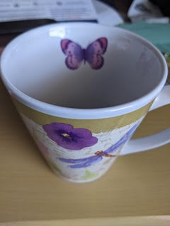 Butterfly Flower Mug