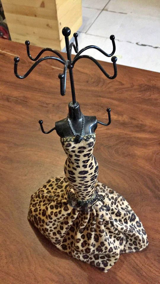 Large Animal Print Jewelry Stand