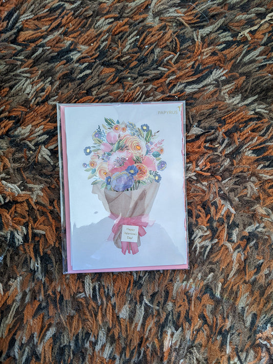 Big Bunches of Flowers with Pink Ribbon-NEW