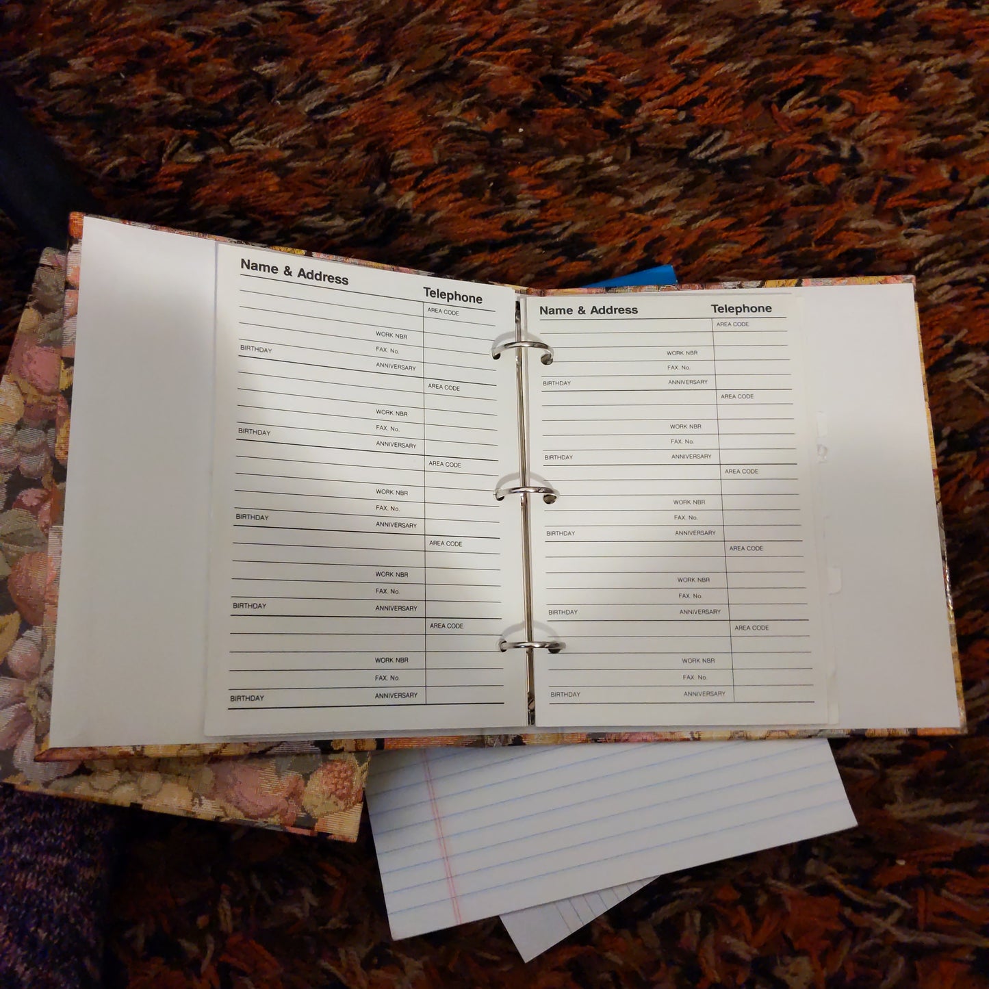 Flower Design Address Book