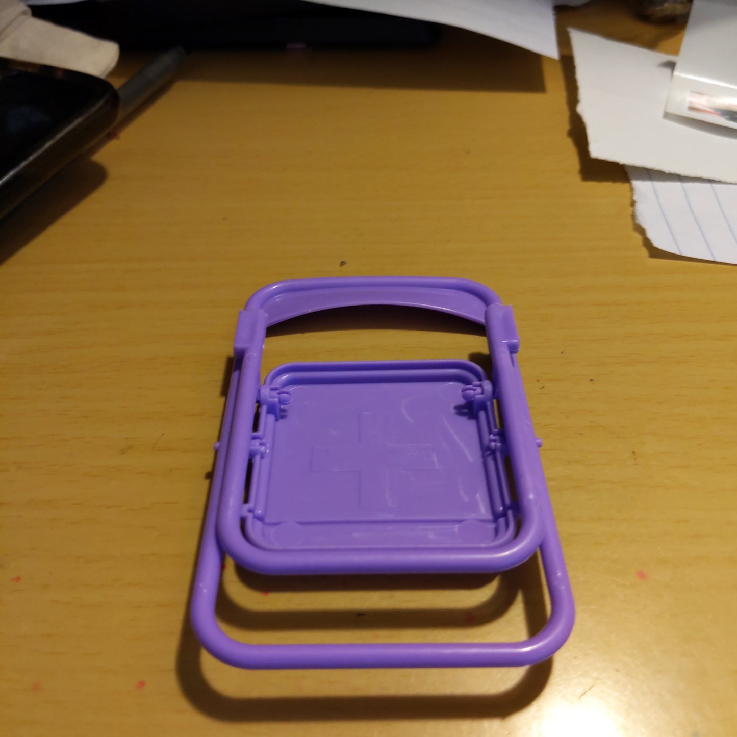 Purple Folding Chair For Cellphone