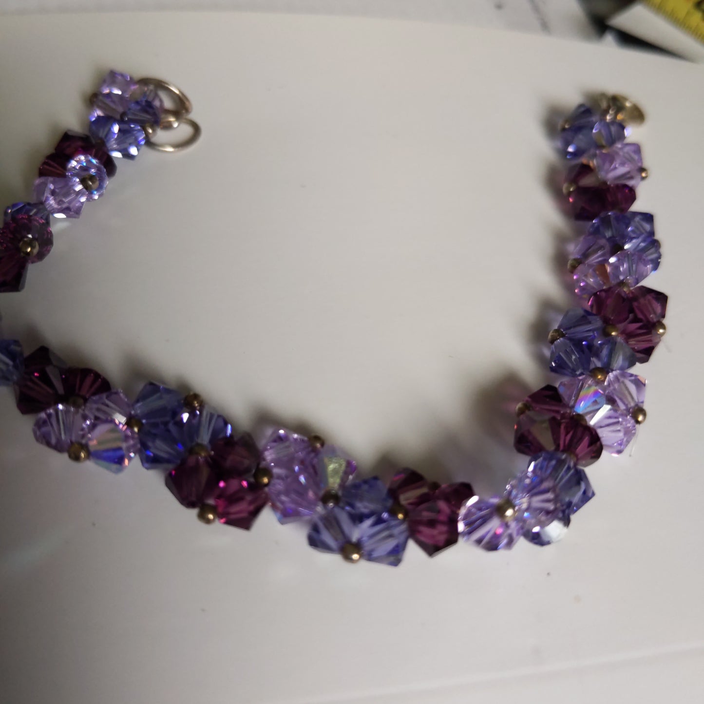Purple and Pink Australian Crystal Bracelet