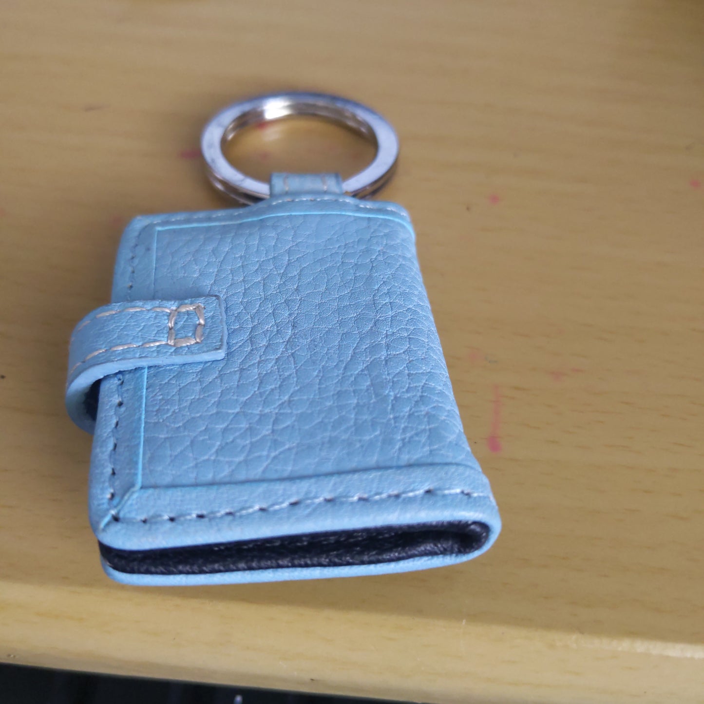 Lands End Blue Pocket Key Chain