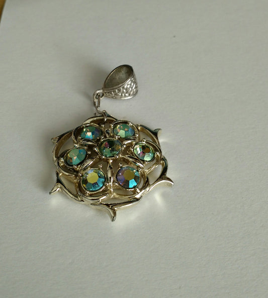 Large Rhinestone Pendant