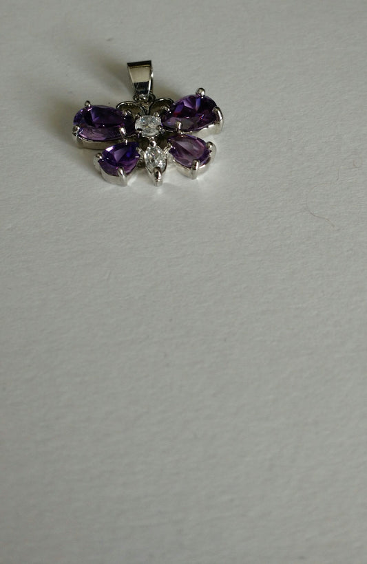 Purple Butterfly Pendant-NEW
