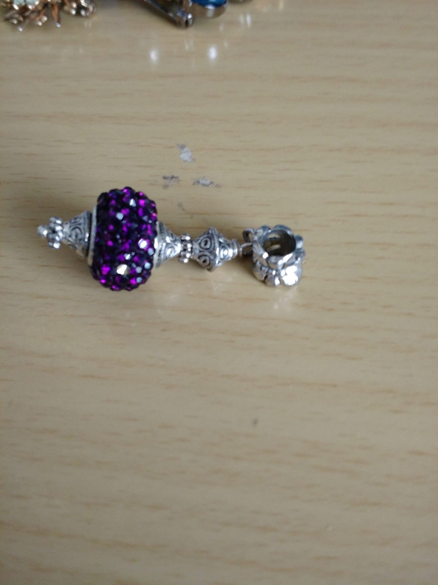 Hanging Fancy Purple Glitter Pendant-NEW
