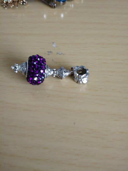 Hanging Fancy Purple Glitter Pendant-NEW