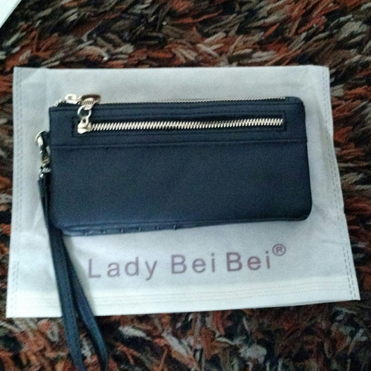 Lady Bei Bei Black Wallet Purse-NEW