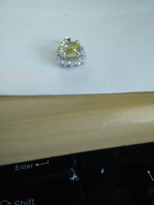 Lime Rhinestone Pendant