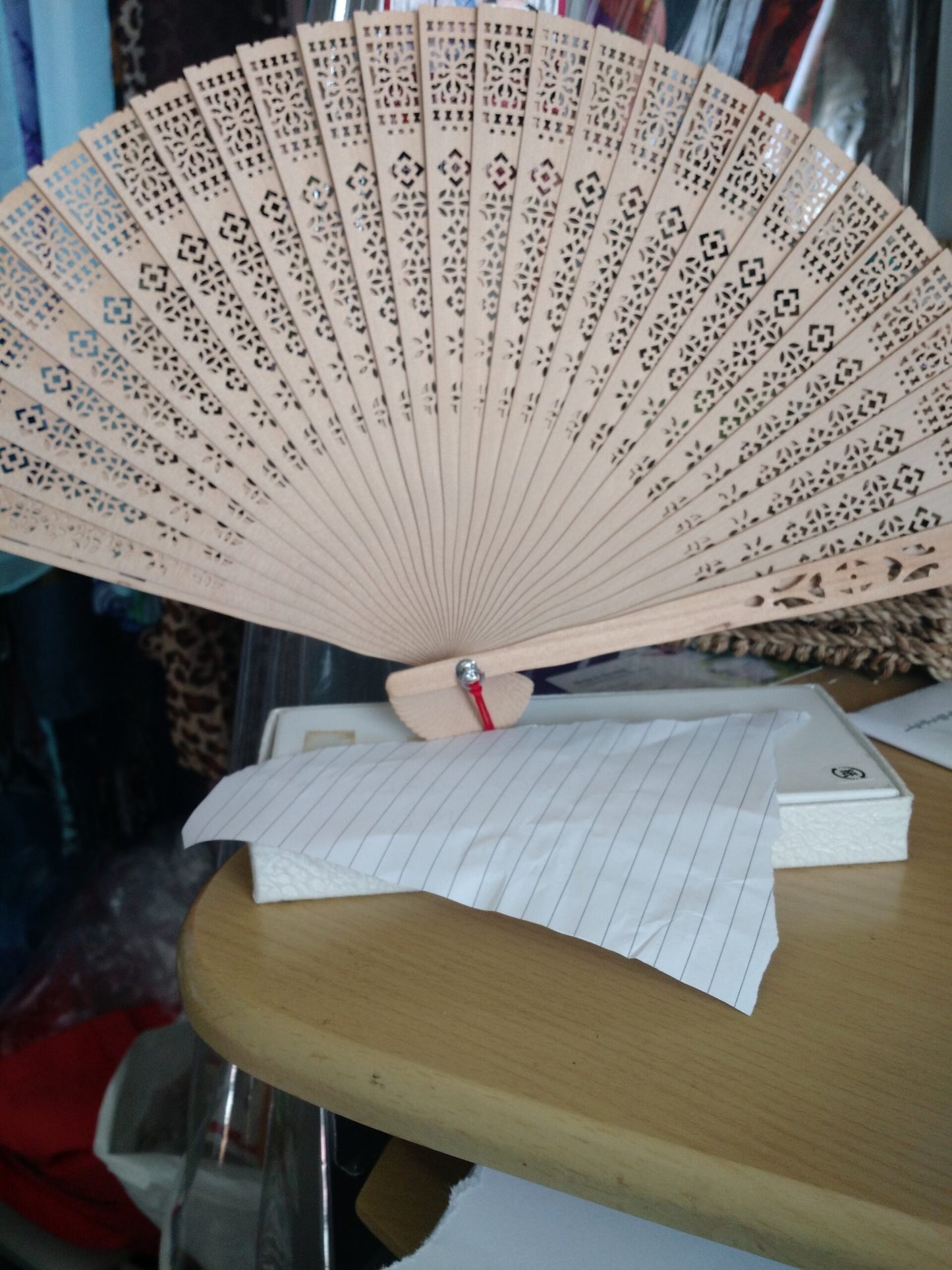 Big Cut Out Beige Fan