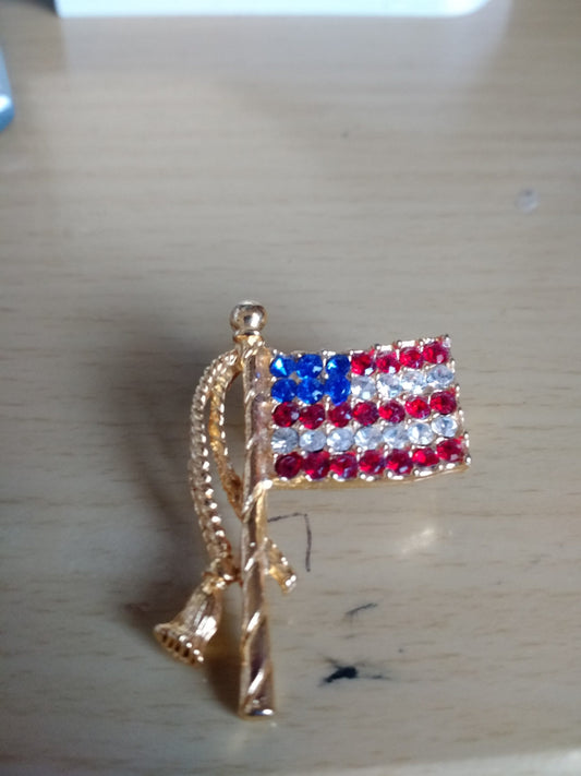 Small American Flag Pin