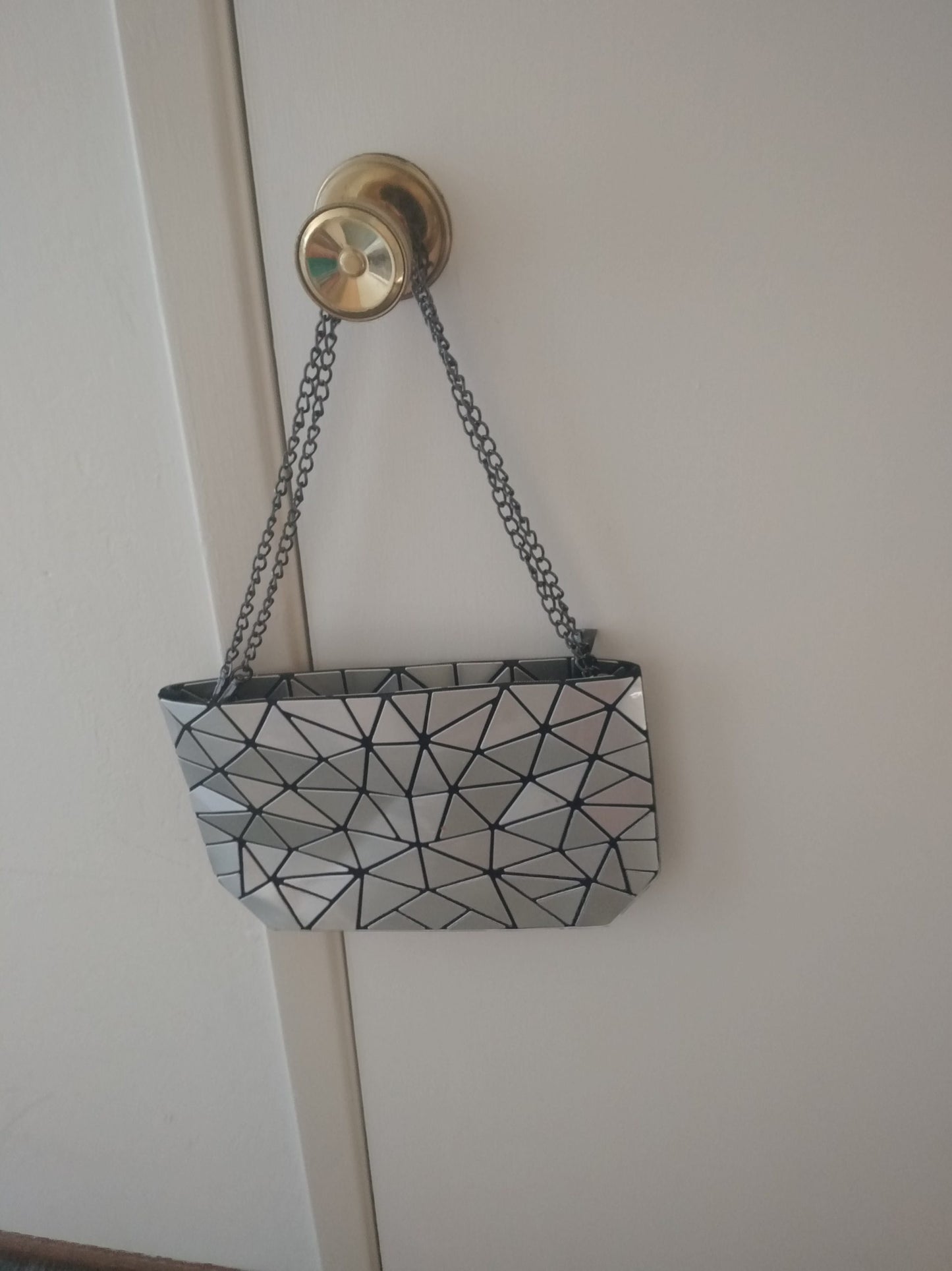 Women Holographic Laser Silver Handbag-NEW