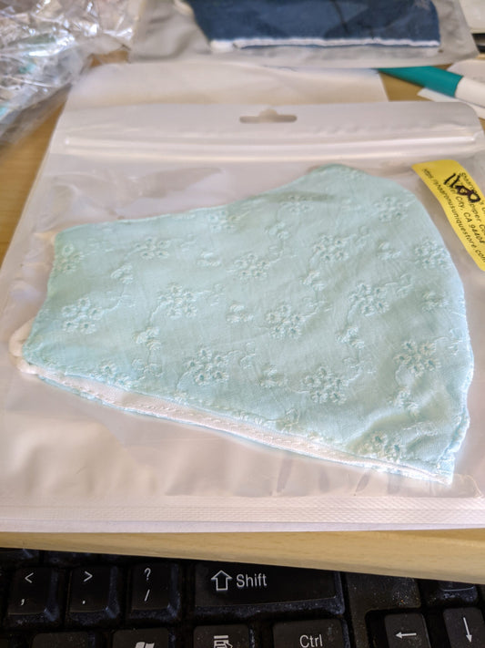 Two Blue Lacey Masks-NEW