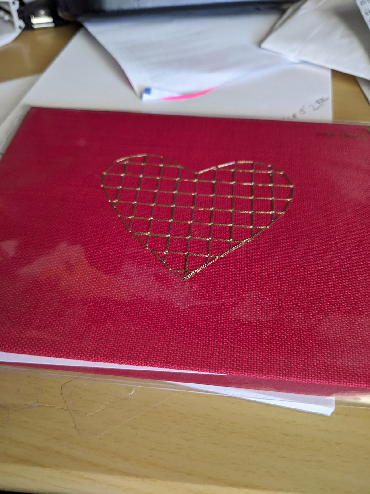 God Heart on Red Card-NEW