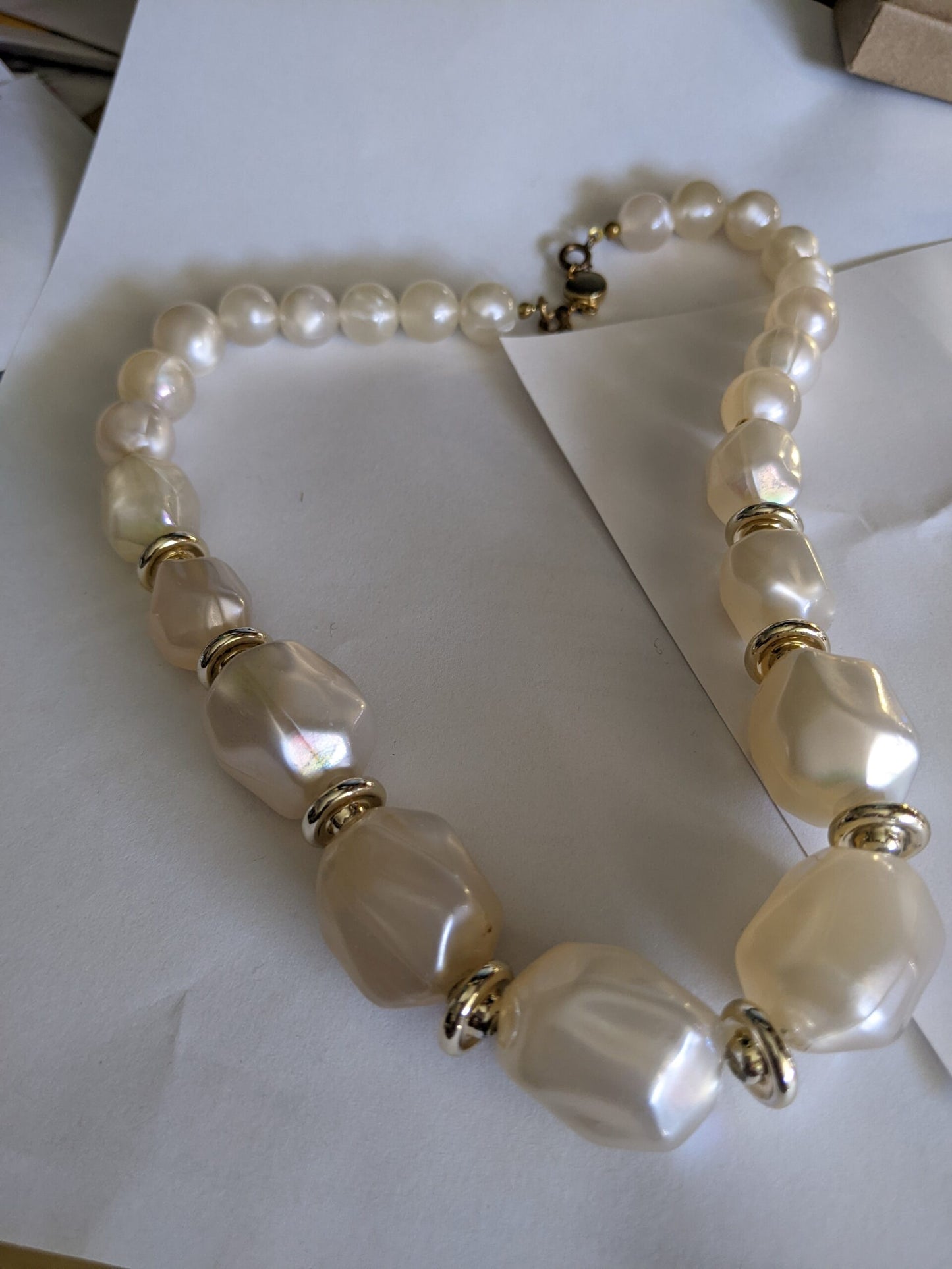 Big Ivory Beaded Choker