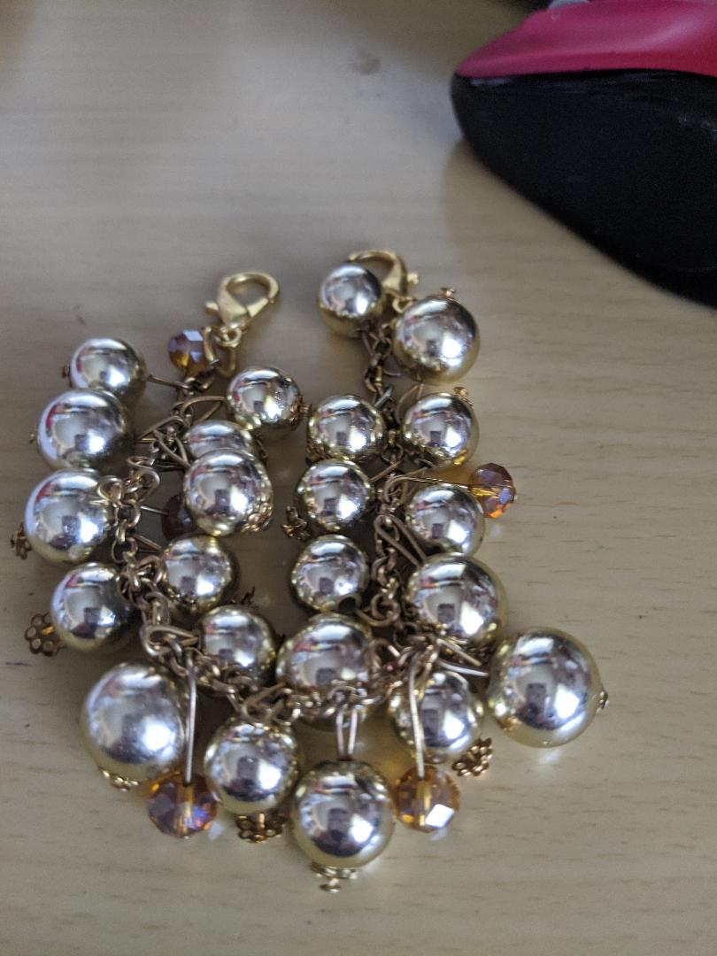 Funky Gold Ball Bracelet
