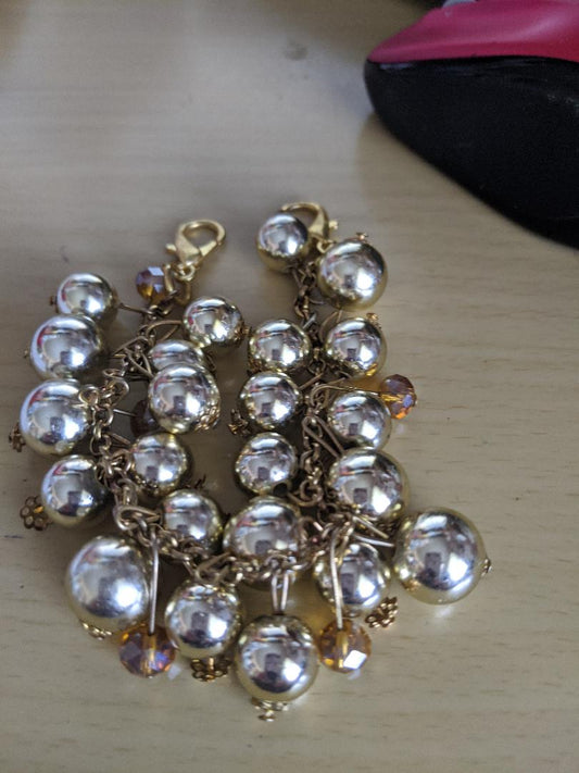 Funky Gold Ball Bracelet