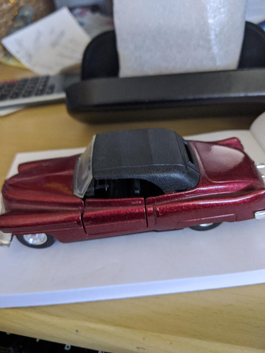 Red Car With Black Top
