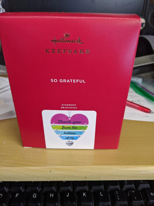 HALLMARK KEEPSAKE So Grateful Ornament-NEW