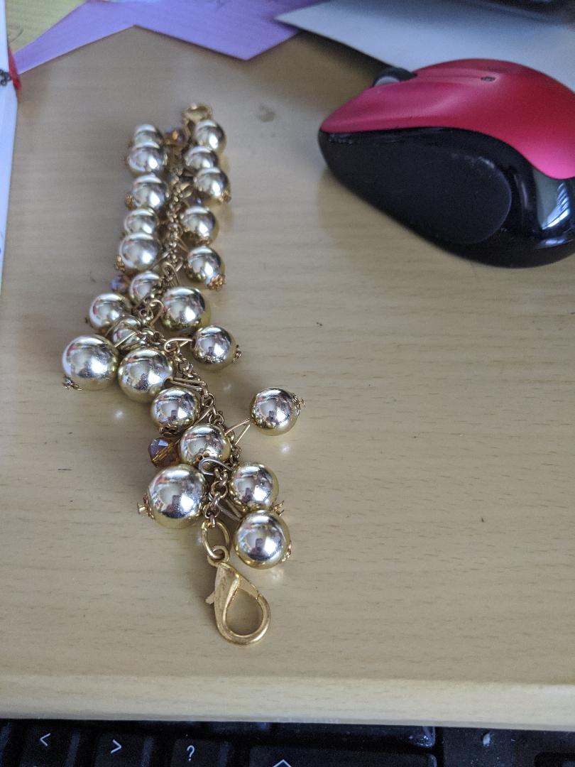 Funky Gold Ball Bracelet