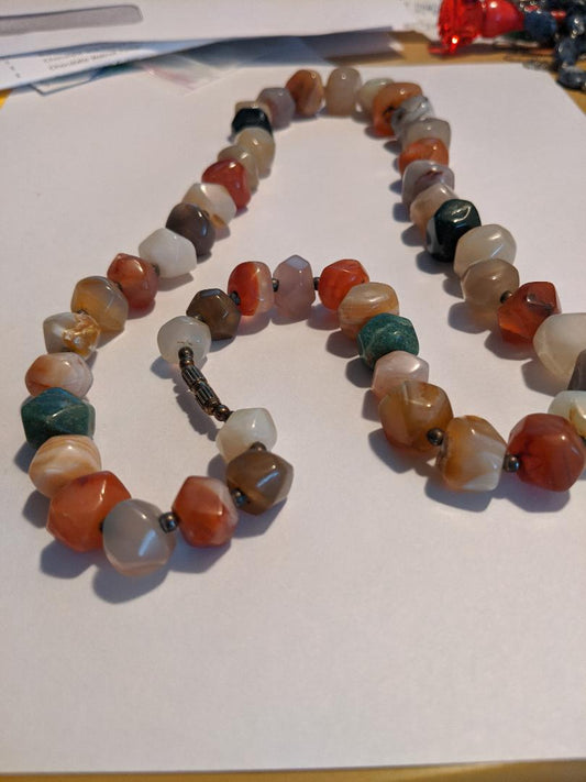 Stone Rock Long Necklace