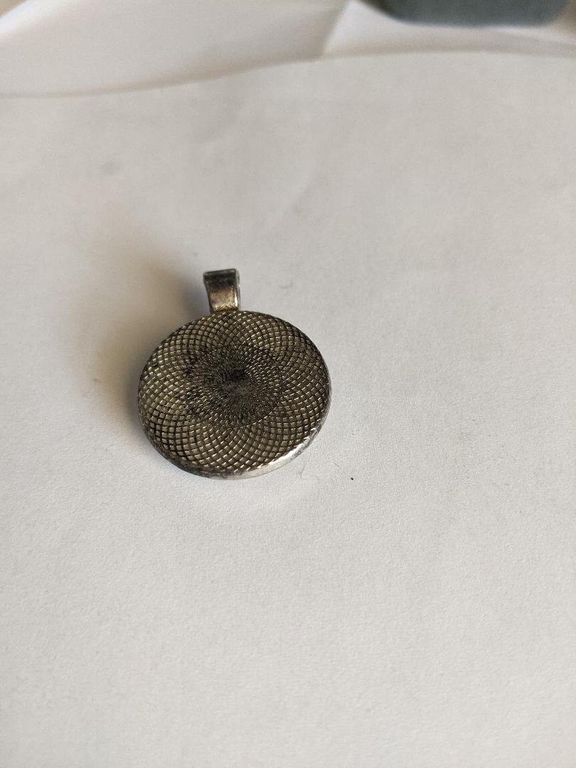 Tiny Round Shell Pendant