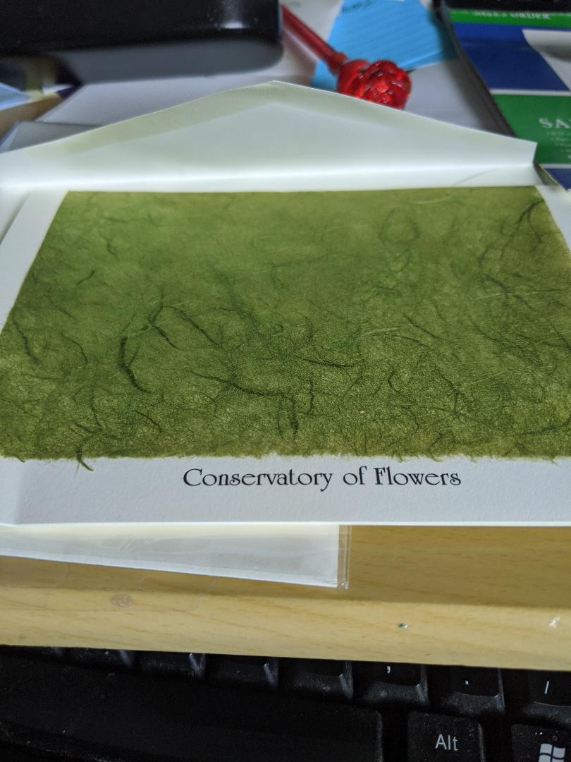 Conservatory of Flowers Bank Greeting Card