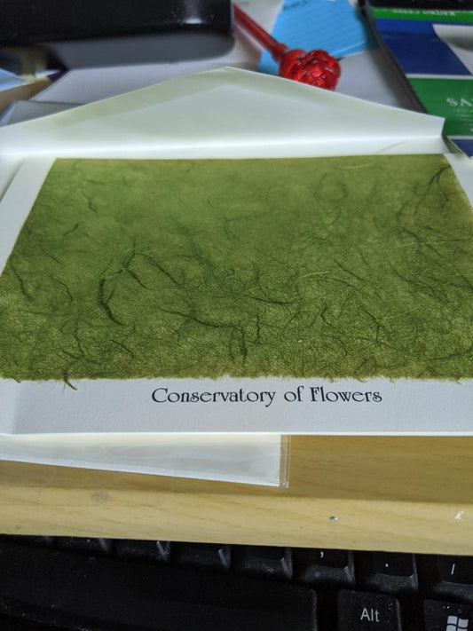 Conservatory of Flowers Bank Greeting Card