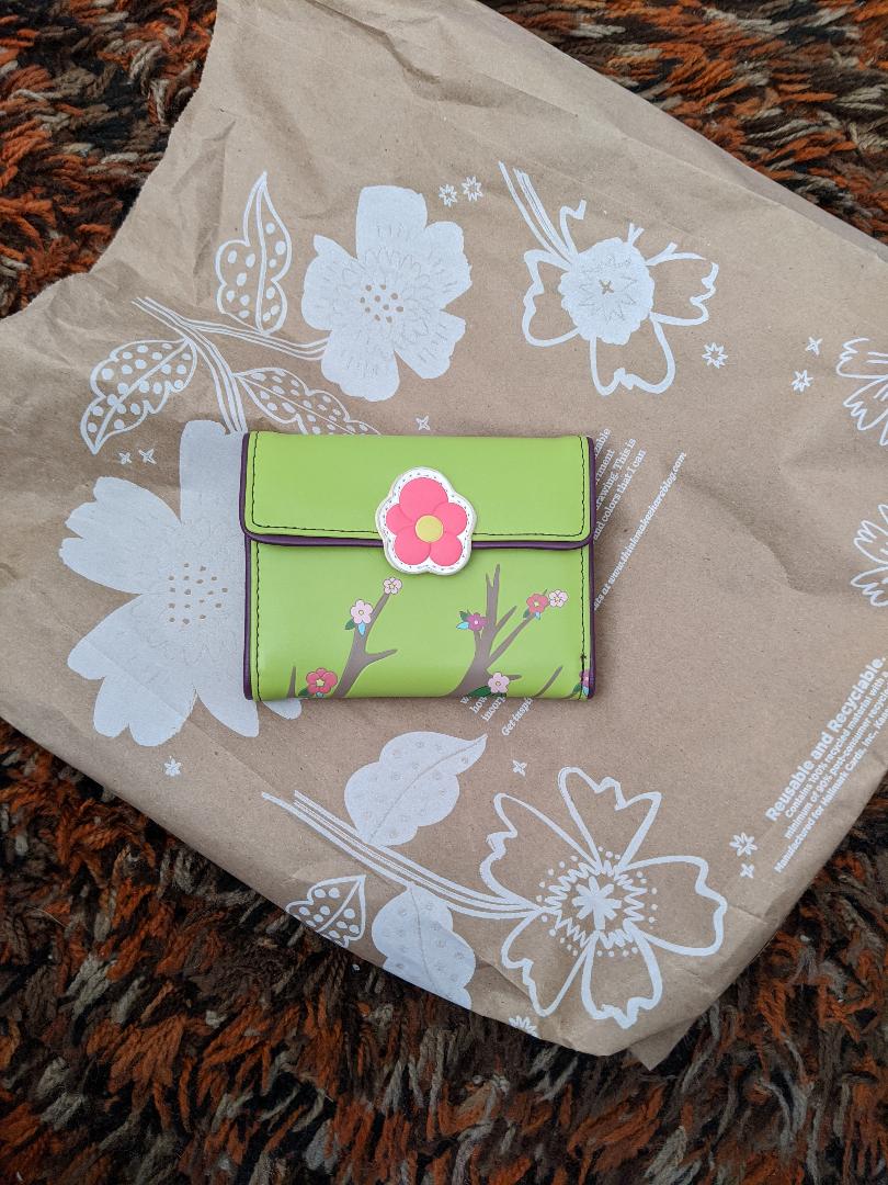 Pixie and Mood Lime Green Wallet-NEW