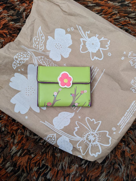 Pixie and Mood Lime Green Wallet-NEW