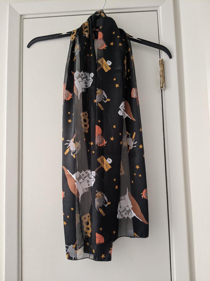 Halloween Black Scarf-NEW